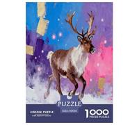 Rennes, Puzzle De 1000 Pièces, Défi Enrichissant pour L’Esprit, Parfait comme Cadeau Personnel, À Partir De 8 Ans, Style Peint Animal, 70x50cm/1000pcs