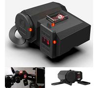 RENNICOCO Moto téléphone Portable USB Chargeur Allume-Cigare Prise Voltmètre ATV 12V Adaptateur Splitter Port d'alimentation LED Affichage de la Tension étanche