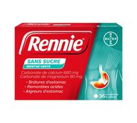 Rennie sans sucre 36 comprimés Comprimé(S) À Croquer pc(s)