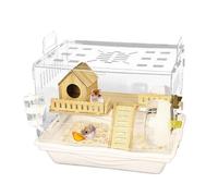 Rennma Cage pour hamster - Niche pour petits animaux, enclos d'observation des animaux domestiques - Système d'habitat modulaire respirant - Montage facile - Unité de soutien confortable avec hamster