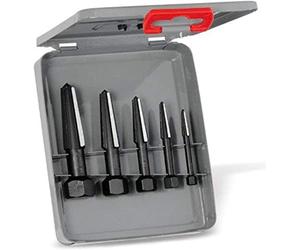 Rennsteig 9R 471 901 3 Extracteur de vis à double tranchant dans un coffret en métal, taille 1-5, Noir