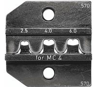 Rennsteig Werkzeuge 624 570 3 0 Matrice à sertir pour connecterus solaires Convient pour MC4 2.5 à 6 mm² adapté pour marque (pinces) Rennsteig Werkzeuge PEW 12