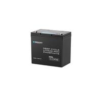 Renogy 12V 100Ah Core Mini LiFePO4 Batterie Lithium-Fer-Phosphate, BMS Amélioré 100A, 5000 Cycles, Fonction de Protection Antigel, Batterie Lithium pour Camping-Car, Système Solaire, Caravane, Bateau