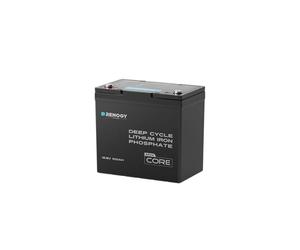Renogy 12V 100Ah Core Mini LiFePO4 Batterie Lithium-Fer-Phosphate, BMS Amélioré 100A, 5000 Cycles, Fonction de Protection Antigel, Batterie Lithium pour Camping-Car, Système Solaire, Caravane, Bateau