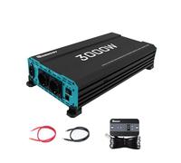 Renogy 3000W/6000W Convertisseur 12v 220v/230v Pur Sinus Transformateur, DC AC Onduleur Power Inverter Allume 2 Prise EU de Courant Alternatif pour Voiture, Camping, Voyage, Panneau Solaire, VR