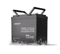 Renogy Core Mini LiFePO4 Batterie au lithium phosphate de fer 12 V 100 Ah BMS 5000 cycles de protection contre le froid Batterie au lithium pour camping-car, système solaire, caravane, bateau, camping