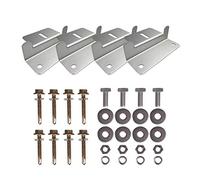 Renogy Lot de 4 Panneaux solaires en Z pour Montage sur Panneau Solaire avec écrous et vis pour Camping-Car, Bateau, Toit, Mur et Autres Toit Ouvert
