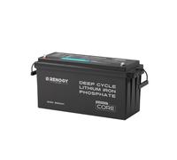 Renogy Mini batterie au lithium LiFePO4 12 V 200 Ah avec Bluetooth 200 ABMS protection complète plus de 5000 décharges profondes, batterie solaire 12 V, parfaite pour les camping-cars marins