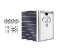 Renogy Panneau solaire 100 W de type N 16BB, 12 V 100 W, panneau solaire 25% haute efficacité, module PV chargeur + Lot de 4 Panneaux solaires en Z pour Montage