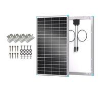 Renogy Panneau solaire 175 W de type N 16BB, 12 V 175 W, panneau solaire 25% haute efficacité, module PV chargeur + Lot de 4 Panneaux solaires en Z pour Montage