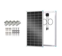 Renogy Panneau solaire 200 W de type N 16BB, 24 V 200 W, panneau solaire 25% haute efficacité, module PV chargeur + Lot de 4 Panneaux solaires en Z pour Montage