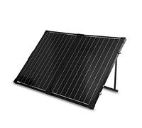 Renogy Panneau Solaire Portable 100 W 12 V pour Station d'alimentation, Panneau Solaire Pliable de 100 W avec béquille réglable, Chargeur Solaire pour Camping-Car, système Hors réseau, Noir
