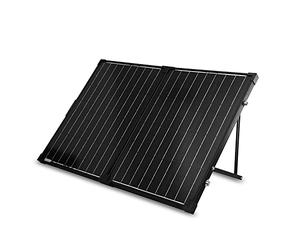 Renogy Panneau Solaire Portable 100 W 12 V pour Station d'alimentation, Panneau Solaire Pliable de 100 W avec béquille réglable, Chargeur Solaire pour Camping-Car, système Hors réseau, Noir