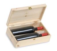 Renoir Caisse en bois exclusive pour 2 bouteilles de vin