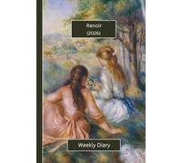 Renoir Weekly Diary 2026 (Hardcover): A gorgeous Week View Planner (spread across 2 pages). It's an ideally sized (6"x9") artists journal in a large ... pages. Great gift for friends and family.
