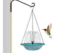 Renopfect Abreuvoir solaire pour oiseaux - Fontaine d'eau à énergie solaire - Distributeur automatique de nourriture pour oiseaux - Décoration de jardin pour terrasse, balcon, jardin - Pour les