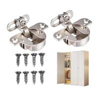Renopfect Charnières de porte invisibles haute performance - 2 charnières de porte faciles à manier - Charnières de porte faciles à manier - Charnières silencieuses et lisses - Réglables