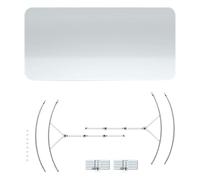 Renopfect Déflecteur de climatisation de fenêtre | Refroidisseur réglable - Rail de guidage d'air avec protection contre la condensation pour salon, chambre à coucher, théâtre, mur latéral