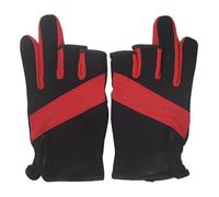 Renopfect Gants de pêche pour homme, gants de pêche pour la manipulation, gants d'hiver coupe-vent, gants de pêche antidérapants, gants de kayak coupés à trois doigts pour l'aviron, pagaie,