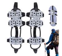 Renopfect Grampons à neige - Crampons antidérapants avec traction | Dispositifs de préhension pour glace | Destinés à l'escalade en hiver, randonnée en plein air et alpinisme