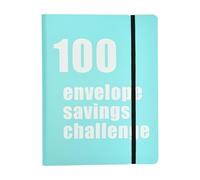 Renopfect Livre d'économie d'argent de 100 jours, 100 enveloppes, livre de collection sophistiqué avec 100 enveloppes pour économiser - Organisez les reçus et les factures - Jeu économique amusant et