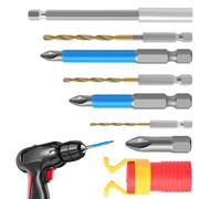 Renopfect Lot de 8 de perçage, tournevis magnétiques avec fermeture à vis - Pilote antidérapant de précision, rallonge d'outils à haute aimant pour la réparation des appareils