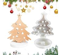 Renopfect Moules à chocolats, moules à bougies pour la fabrication de bougies | Moule en résine fait à la main - Moules en silicone pour sapin de Noël pour craie en résine d'argile