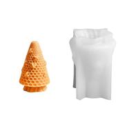Renopfect Peigne à miel - Moule en silicone - Moule en résine de peigne à miel - Moule cylindrique 3D - Décoration d'intérieur pour bonbons et chocolats