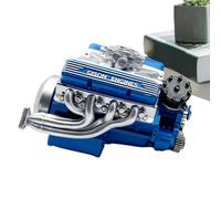 Renopfect Pièce de démonstration pour moteur modèle de moteur V8 en métal - Décoration pour la famille, les adolescents, les adultes, la maison, le bureau, les cours