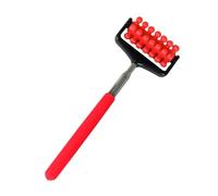 Renopfect Rouleau de massage télescopique, appareil de massage du dos, rouleau de massage pour muscles du dos, rouleau à gratter réglable pour détendre les muscles, appareil de massage portable pour