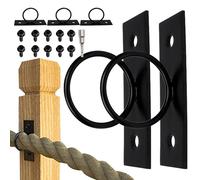 Renopfect Suspension de corde de plafond, support de hamac en acier inoxydable, supports de suspension anti-rouille, support de corde de balançoire pour quais de jardin