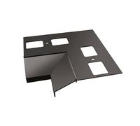 Renoplast® Aluminium Angle intérieur 90° pour profilé d'égout K100 Graphite| Finition de terrasse| Sols carrelés sur mortier-colle| Systèmes d'évacuation d'eau Profilé angulaire| Revêtement par poudre