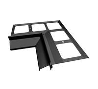 Renoplast® Aluminium Angle Intérieur 90° Pour Profilé D'égout K40 Graphite | Finition de Terrasse| Sols Carrelés sur Mortier-colle| Systèmes D'évacuation d'eau Profilé Angulaire| Revêtement par Poudre