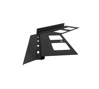 Renoplast® Angle en Aluminium 135° Pour Profilé D'égout K102 Graphite Finition de Terrasse Sols Carrelés sur Mortier-colle Systèmes D'évacuation D'eau Profilé Angulaire Protection Contre la Corrosion