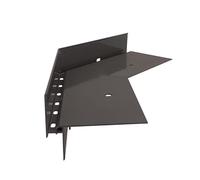 Renoplast® Angle en Aluminium 135° pour Profilé D'égout W35+ Graphite | Finition de Terrasses| Sols ventilés Rehaussés | Systèmes d'évacuation d'eau Profilé d'angle | Protection anticorrosion Profilés