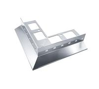Renoplast® Angle en Aluminium 90° Pour Profilé D'égout D25 Gris Finition de Terrasse| Sols Ventilés Rehaussés| Systèmes D'évacuation D'eau Profilé D'angle | Protection Anticorrosion Profilés de Balcon