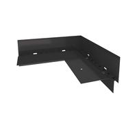 Renoplast® Angle en Aluminium 90° pour Profilé D'égout W60 Graphite | Finition de Terrasses | Sols Ventilés Rehaussés | Systèmes D'évacuation D'eau Profilé D'angle | Protection Anticorrosion Profilés