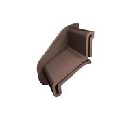 Renoplast® Déflecteur Mural Pour Profilé D'égout K30 Marron | Droite + Gauche | Finition de Terrasses et Balcons | Sols Carrelés sur Mortier-colle | Systèmes D'évacuation D'eau Profilé Angulaire