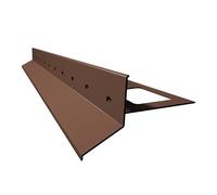 Renoplast® Profilé d'avant-toit en aluminium D25 200cm Brau | Réalisation des terrasses et balcons | Sols carrelés sur mortier-colle | Profilé d'angle pour systèmes d'évacuation des eaux