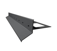 Renoplast® Profilé D'égout en Aluminium D25 200cm Graphite | Finition de Terrasses | Sols Ventilés Surélevés | Systèmes D'évacuation D'eau Profilé D'angle | Protection Anticorrosion Profilés de Balcon