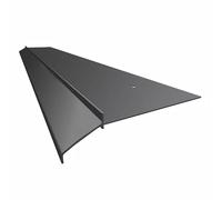 Renoplast® Profilé D'égout en Aluminium K10 200cm Graphite | Finition de Terrasses, Balcons | Sols en Résine | Systèmes D'évacuation D'eau Profilé D'angle | Protection Anticorrosion Profilés de Balcon