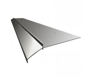 Renoplast® Profilé D'égout en Aluminium K10 200cm Gris | Finition de Terrasses et de Balcons | Sols en Résine | Systèmes D'évacuation D'eau Profilé D'angle | Protection Anticorrosion Profilé de Balcon