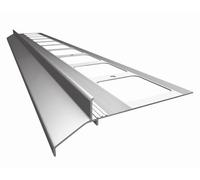 Renoplast® Profilé D'égout en Aluminium K30 200cm Gris| Finition de Terrasse| Sols Carrelés sur Mortier-colle| Systèmes D'évacuation D'eau Profilé D'angle | Protection Anticorrosion Profilés de Balcon