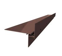 Renoplast® Profilé D'égout en Aluminium W35+ 200cm Brun| Finition de Terrasse Balcon| Sols Ventilés Surélevés | Systèmes D'évacuation D'eau Profilé D'angle| Protection Anticorrosion Profilés de Balcon