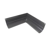 Renoplast® R50 Aluminium Equerre de gouttière | Angle intérieur 90° Graphite | Gouttière d'évacuation des eaux pluviales Profilés en tôle pliée | Abri de jardin Carport Terrasse Balcon | pour Toiture