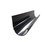 Renoplast® R50 Aluminium Gouttières | 200cm Graphite semi-circulaire | Gouttière Drainage de toit Profilés en tôle pliée| Gouttière pour abri de jardin Carport Terrasse| Protection contre la corrosion