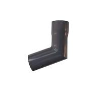 Renoplast® R50 Aluminium Tuyaux de descente coudés | Angle 67º DN 40mm Graphite | Gouttière d'évacuation des eaux pluviales Profilés de tôle pliée | Abri de jardin Carport Terrasse Gouttière de Balcon