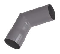Renoplast® R50 Aluminium Tuyaux de descente coudés | Angle 87º DN 40mm Gris | Gouttière d'évacuation des eaux pluviales Profilés en tôle pliée | Abri de jardin Carport Terrasse Gouttière de Balcon