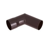 Renoplast® R50 Aluminium Tuyaux de descente coudés | Angle 87º DN 40mm Marron | Gouttières Gouttière d'évacuation des eaux pluviales Profilés en tôle pliée | Abri de jardin Carport Terrasse Balcon