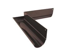 Renoplast® R50 Equerre de Gouttière en Aluminium | Angle extérieur 90° Brun | Gouttière évacuation des eaux pluviales profilé en tôle pliée| abri de jardin carport terrasse balcon gouttière à emboîter